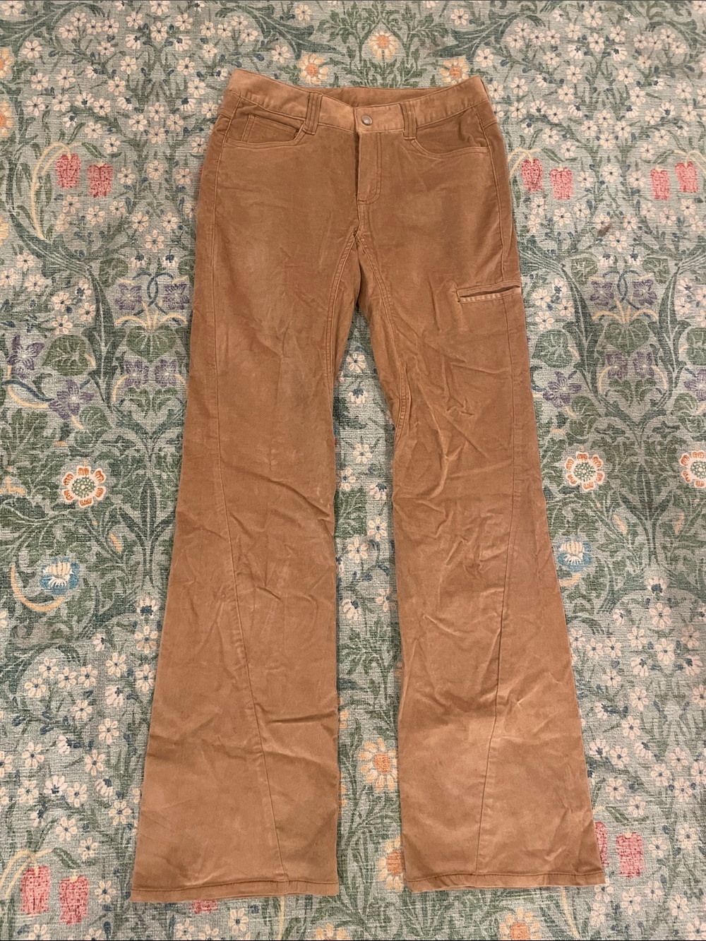 Athleta Corduroy Flare Jeans in Light Brown
